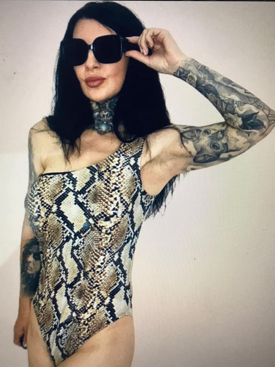 Customer wearing swimwear